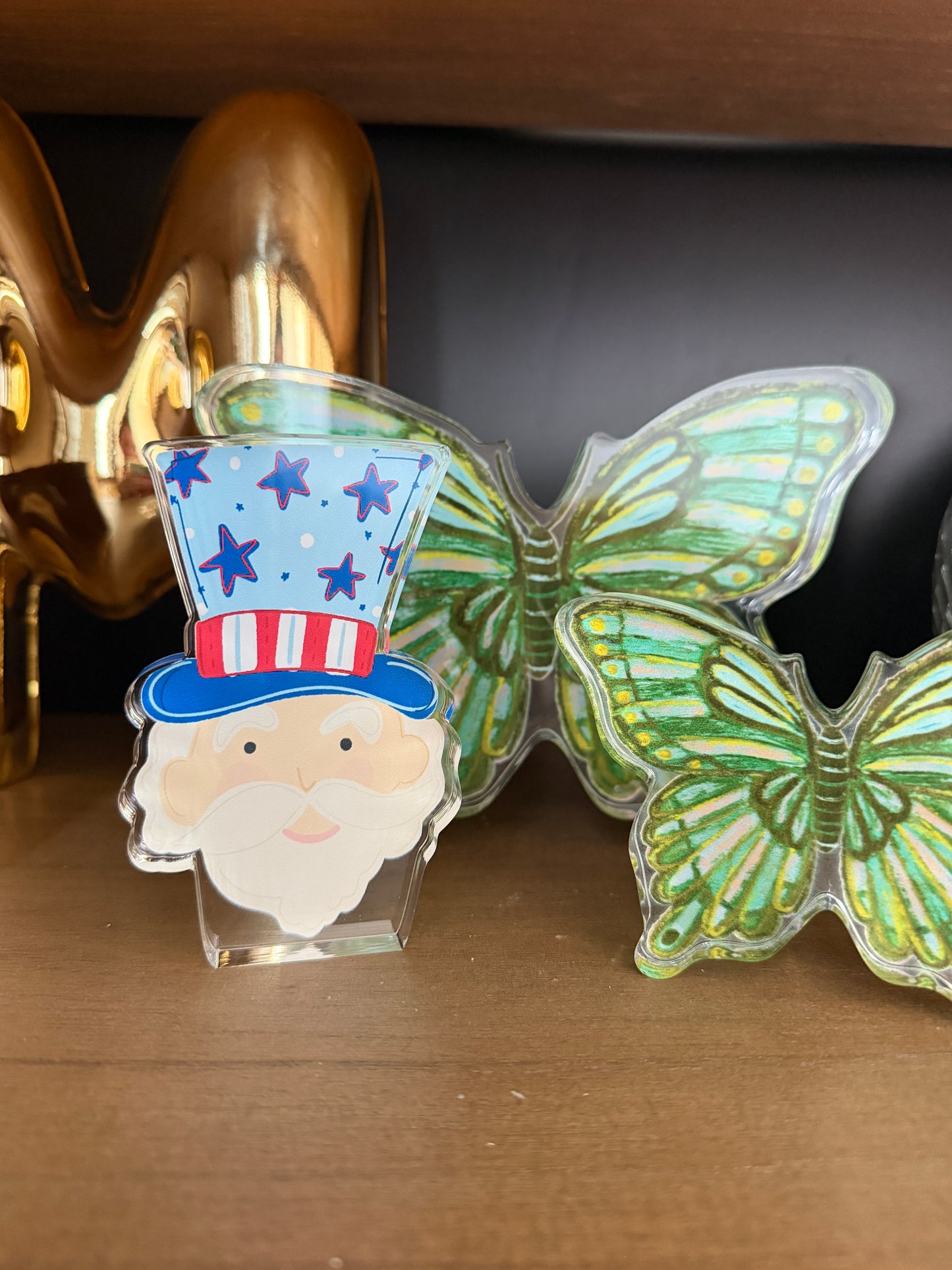 Small Uncle Sam Acrylic Shelf Sitter- Doodles By Rebekah