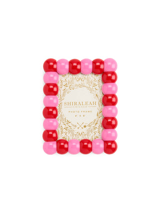 POPPY 4" x 6" BUBBLE PICTURE FRAME: RED front view - House of Me boutique Norman OK