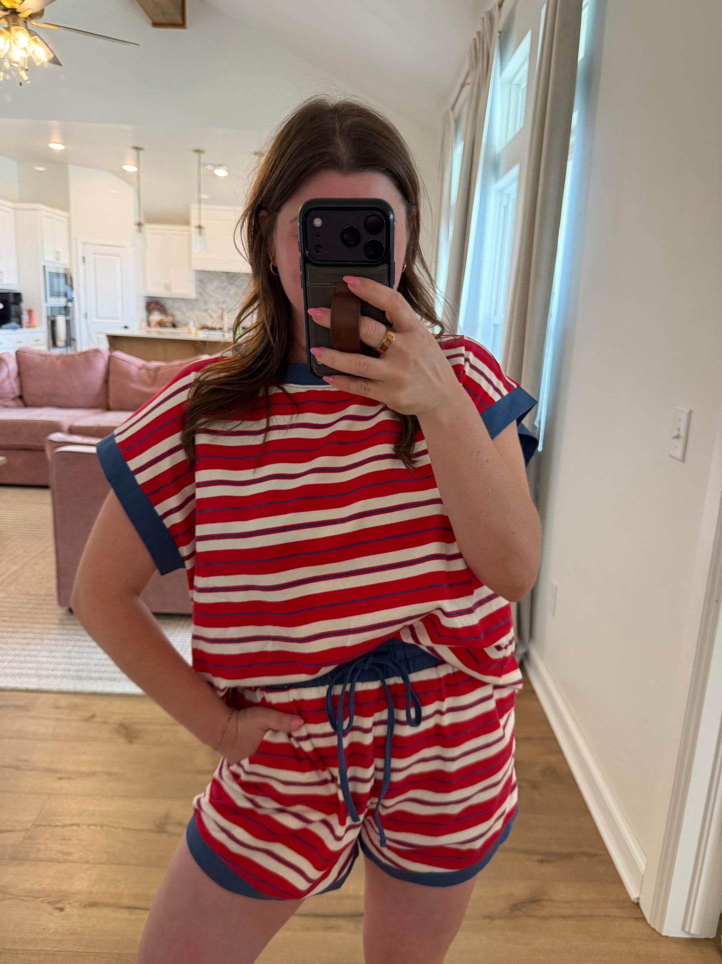 Americana Striped Lounge Set