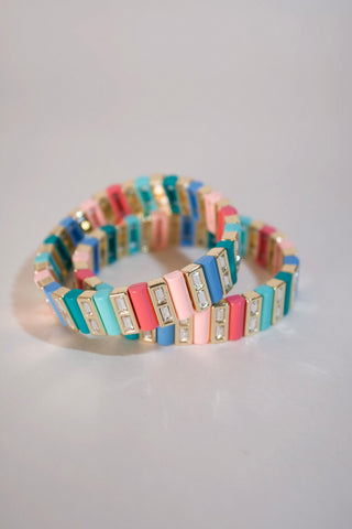 Pastel Rainbow Stretch Bracelet