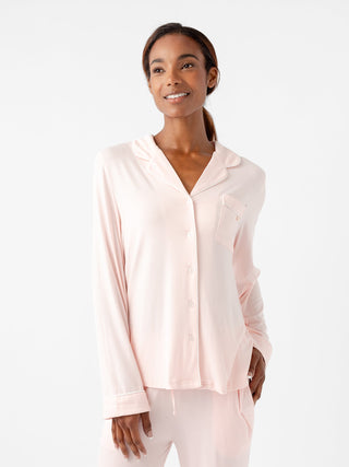Women's Bamboo Stretch-Knit Long Sleeve Pajama Set - Tall.