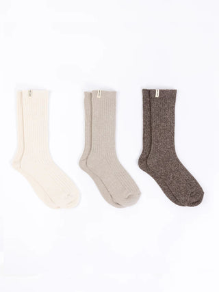 Women's Plush Lounge Calf Sock 3-Pack.