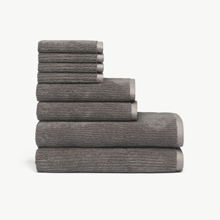 Ribbed Terry Bath Towel Set.