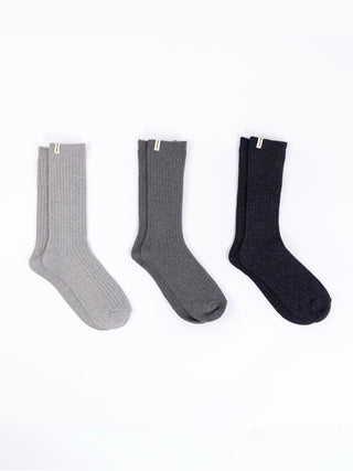 Women's Plush Lounge Calf Sock 3-Pack.