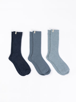 Women's Plush Lounge Calf Sock 3-Pack.