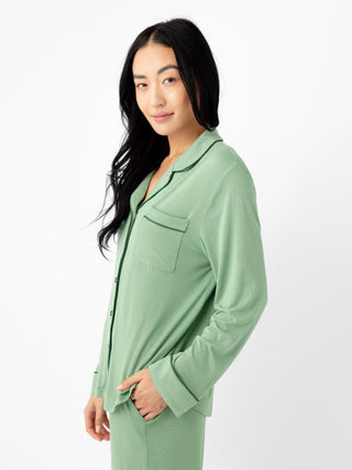 Women's Bamboo Stretch-Knit Long Sleeve Pajama Top (Collective)