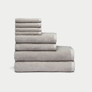 Ribbed Terry Bath Towel Set.