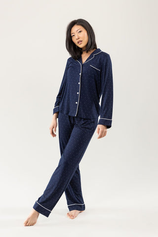 Women's Bamboo Stretch-Knit Long Sleeve Pajama Top (Collective)