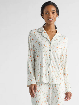 Women's Bamboo Stretch-Knit Long Sleeve Pajama Top (Collective)