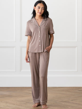 Women's Bamboo Stretch-Knit Short Sleeve Pajama Top (Collective)