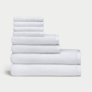 Ribbed Terry Bath Towel Set.