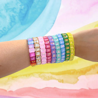 Electric Pink Bowie Bracelet styled on wrist - House of Me boutique Norman OK