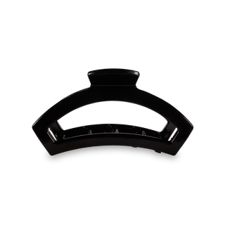 Jet black medium open hair clip by Teleties - House of Me boutique Norman OK