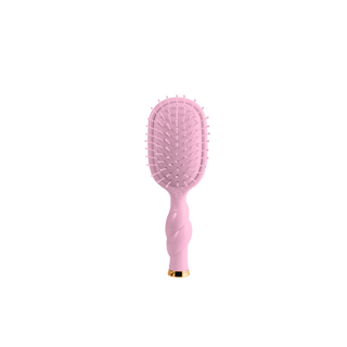 Bubblegum pink mini detangler hair brush by Teleties - House of Me boutique Norman OK
