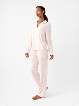 Women's Bamboo Stretch-Knit Long Sleeve Pajama Set - Tall.