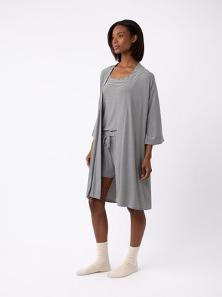 Women's Bamboo Stretch-Knit Kimono Robe.