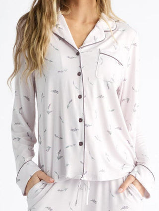 Women's Bamboo Stretch-Knit Long Sleeve Pajama Top (Collective)