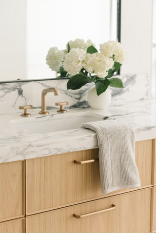 Ribbed Terry Bath Towel Set.