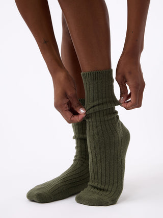 Women's Plush Lounge Calf Sock.