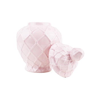 Pink Textured Ginger Jar - Large.