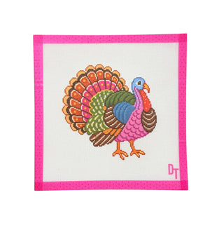 Pretty in Plumage Turkey Needlepoint Canvas