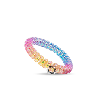 Eat Glitter for Breakfast small spiral hair ties by Teleties styled view - House of Me boutique Norman OK