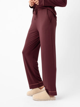 Women's Bamboo Stretch-Knit Short Sleeve & Pant Pajama Set.