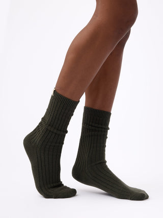 Women's Plush Lounge Calf Sock 3-Pack.