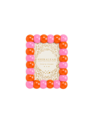POPPY 4" x 6" BUBBLE PICTURE FRAME: ORANGE front view - House of Me boutique Norman OK