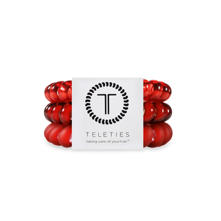 Red Carpet Ready large spiral hair ties by Teleties - House of Me boutique Norman OK