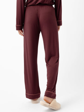 Women's Bamboo Stretch-Knit Short Sleeve & Pant Pajama Set.
