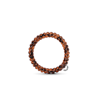 Tortoise small spiral hair ties by Teleties detail view - House of Me boutique Norman OK