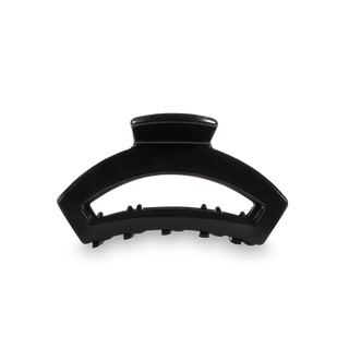 Jet black tiny open hair clip by Teleties - House of Me boutique Norman OK