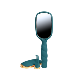 Teal With It detangler hair brush by Teleties lifestyle view - House of Me boutique Norman OK