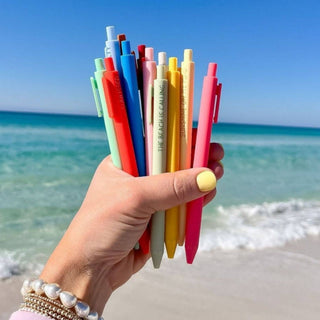Spread Sunshine Coastal-Inspired Pen Set of 12 detail view - House of Me boutique Norman OK