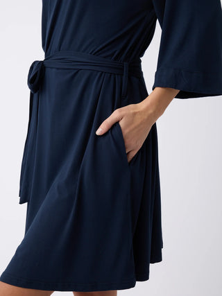 Women's Bamboo Stretch-Knit Kimono Robe.
