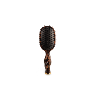 Tortoise mini detangler hair brush by Teleties - House of Me boutique Norman OK