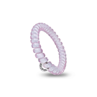 Rose Water Pink small spiral hair ties by Teleties styled view - House of Me boutique Norman OK