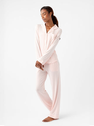Women's Bamboo Stretch-Knit Long Sleeve Pajama Set - Tall.