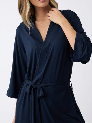 Women's Bamboo Stretch-Knit Kimono Robe.