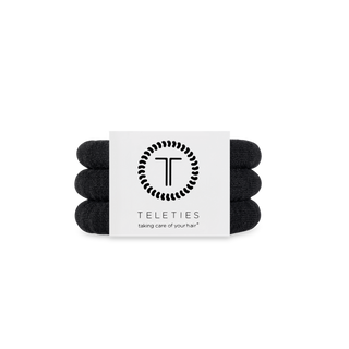 Jet Black small nylon hair ties by Teleties - House of Me boutique Norman OK