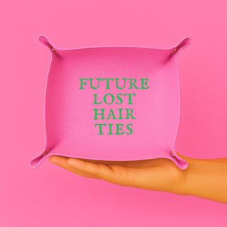 Future Lost Hair Ties (Pink & Green) tray Easter basket gift.