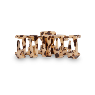 Blonde tortoise tiny classic claw clip by Teleties detail view - House of Me boutique Norman OK