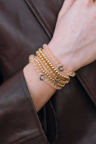Luxury Living small spiral hair ties by Teleties close up view - House of Me boutique Norman OK