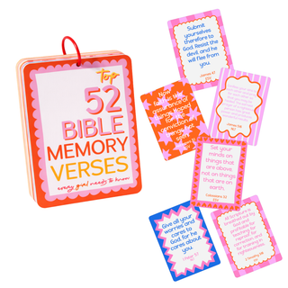Kids Bible Memory Cards Christian gift kids Christian gift: Pink (Girl).