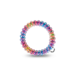Eat Glitter for Breakfast large spiral hair ties by Teleties detail view - House of Me boutique Norman OK