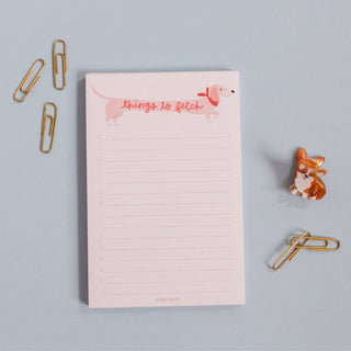 Things To Fetch Dog 4x6 Notepad.