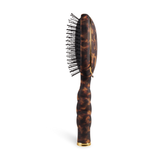 Tortoise detangler hair brush by Teleties styled view - House of Me boutique Norman OK