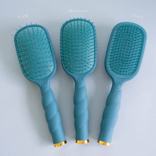Teal With It detangler hair brush by Teleties back view - House of Me boutique Norman OK