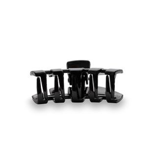 Jet black tiny classic claw clip by Teleties detail view - House of Me boutique Norman OK